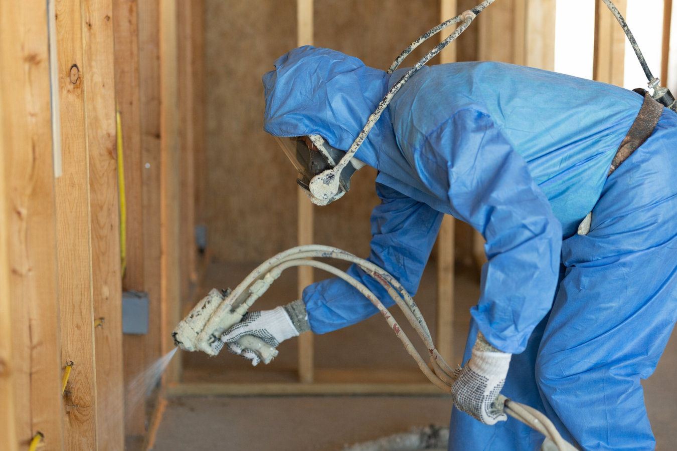 Spray foam insulation